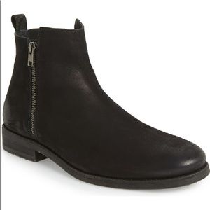 Men’s suede double zipper boot (Supply Lab)